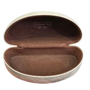Coach Cream Sunglasses Case
